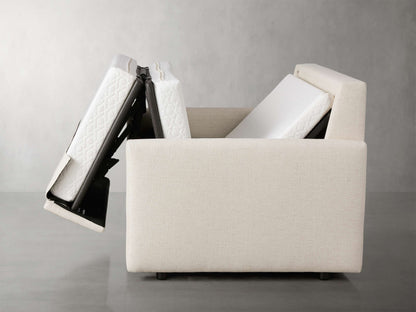 Kipton Slim Arm Luxury Twin Sleeper Chair