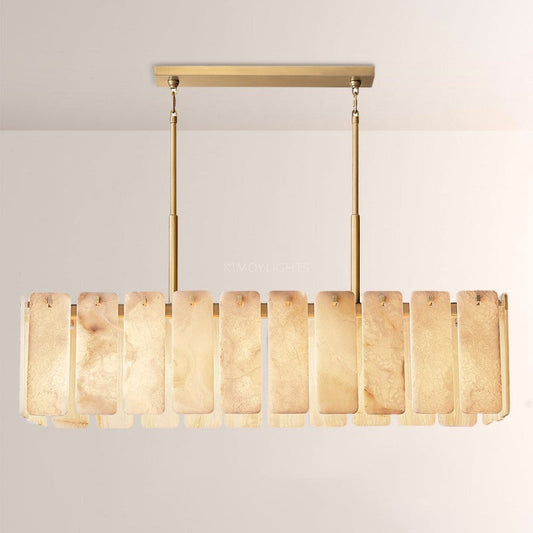 Calametta Onyx Rectangular Chandelier 60"
