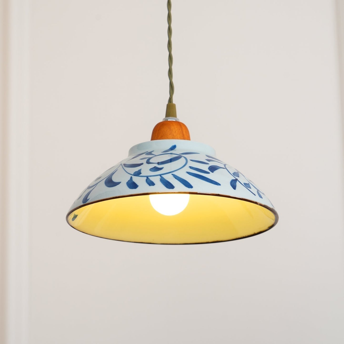 Ceramic Pendant Lamp 9.4 Inch