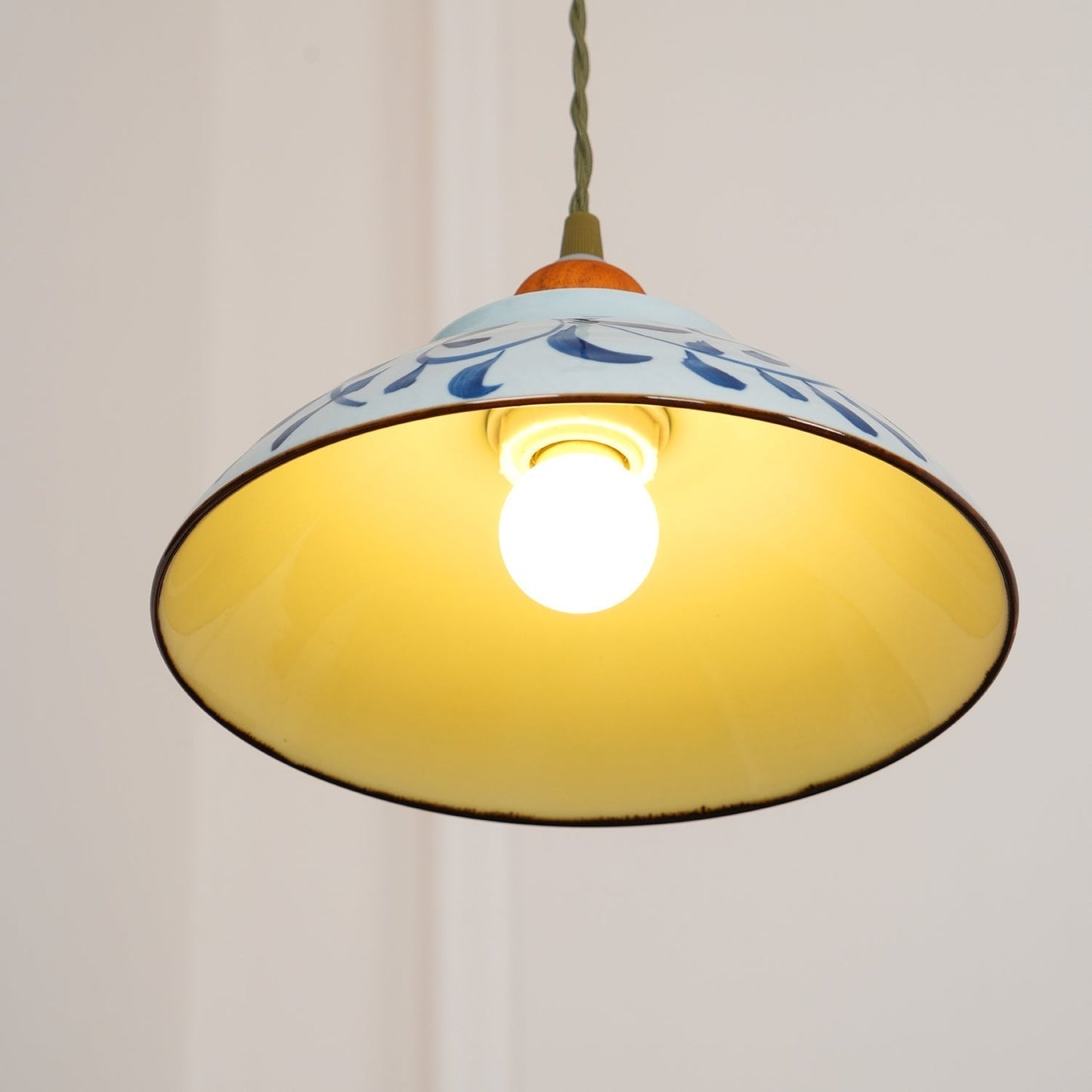 Ceramic Pendant Lamp 9.4 Inch