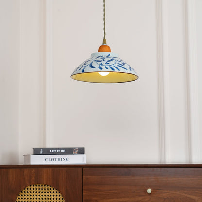 Ceramic Pendant Lamp 9.4 Inch