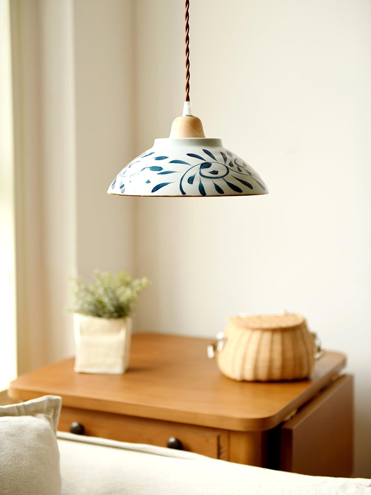 Ceramic Pendant Lamp 9.4 Inch