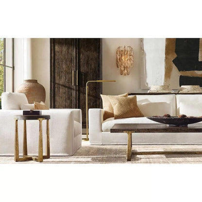 Chiara Smoke Glass Short Bedroom Wall Sconce