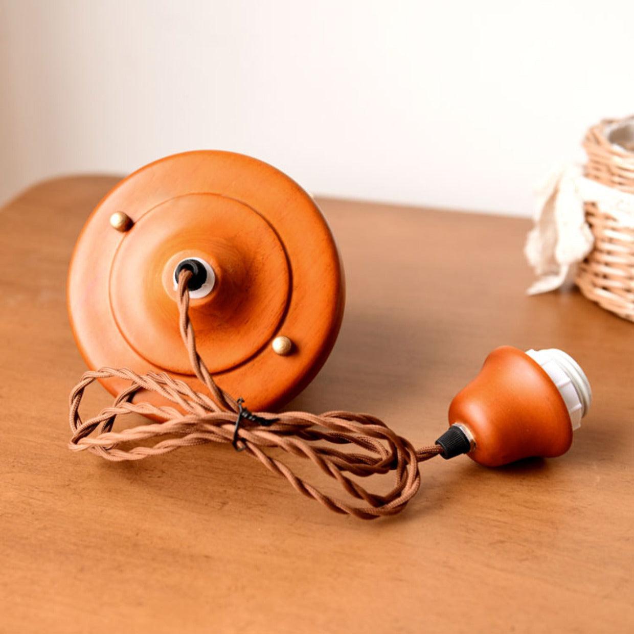 Linen Shade Pendant Lamp 11.8 Inch