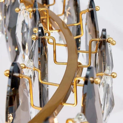 Flora Crystal Ring Chandelier 39"