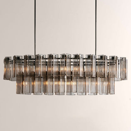 Delsie Oval Glass Chandelier 51''63''72''