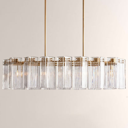 Delsie Oval Glass Chandelier 51''63''72''