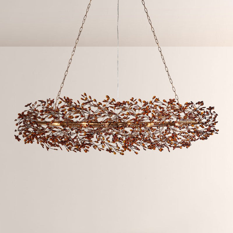 Fiore Oval Crystal Chandelier