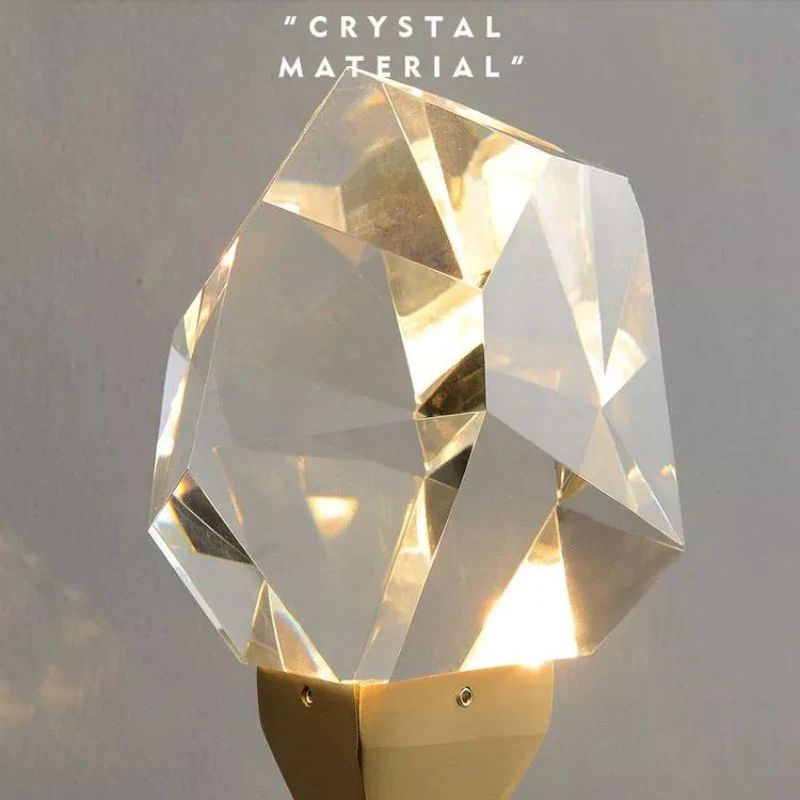 Flash Faceted Crystal Prisms Wall Sconce (Rod)