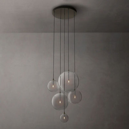 Glass Globe Mobile Cluster  Bed Room Chandelier 28"