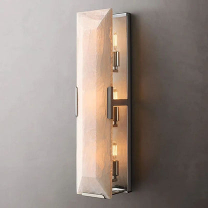 Harlou Alabaster Linear Bedroom Sconce