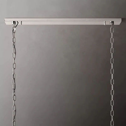 Harlou Alabaster Rectangular Dining Room Chandelier 74"