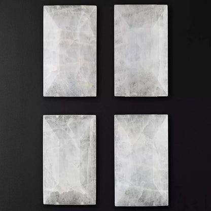 Harlou Alabaster Rectangular  Dining Room Chandelier 62"