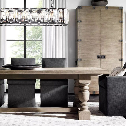 Harlou Crystal Rectangular Dining Room Chandelier 62"