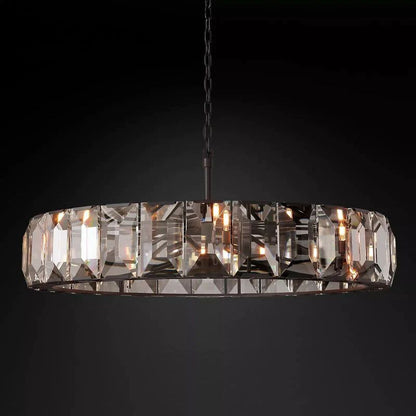 Harlou Crystal Round Living Room Chandelier 60"