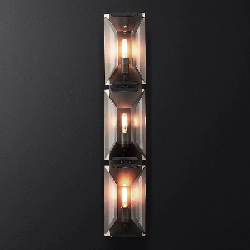 Harlou Crystal Triple Bedroom Wall Sconce