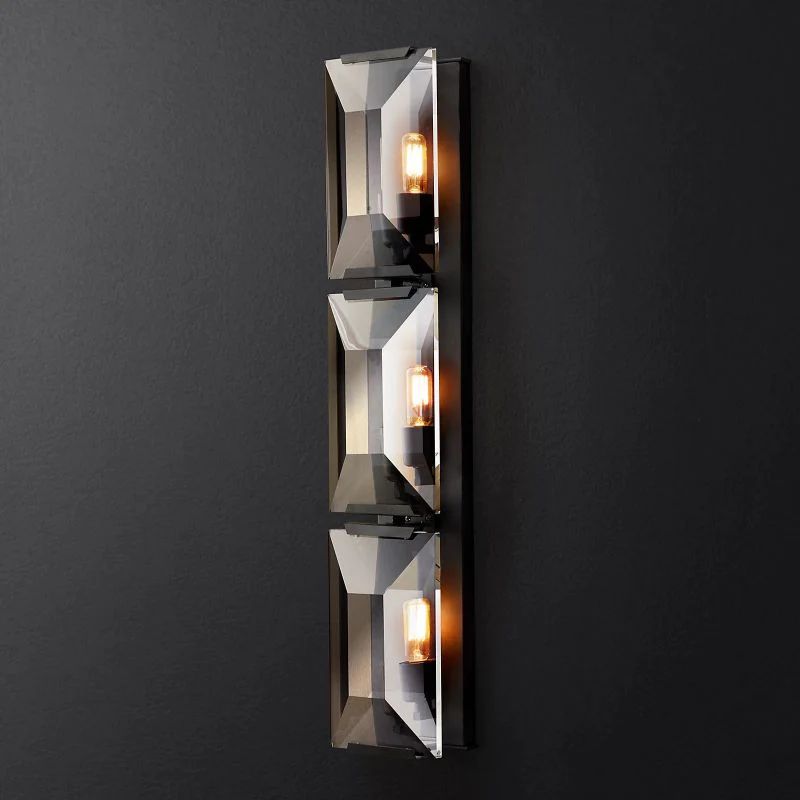 Harlou Crystal Triple Bedroom Wall Sconce