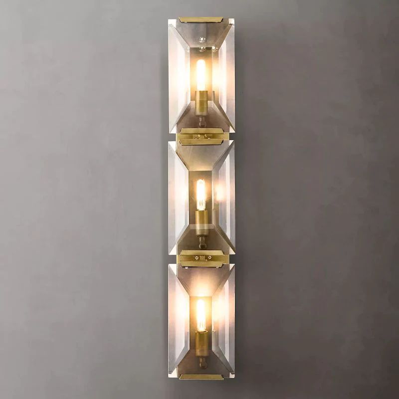 Harlou Crystal Triple Bedroom Wall Sconce