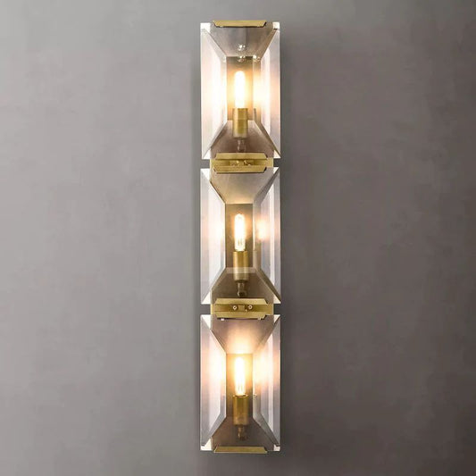 Harlou Crystal Triple Bedroom Wall Sconce