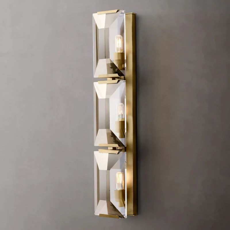 Harlou Crystal Triple Bedroom Wall Sconce