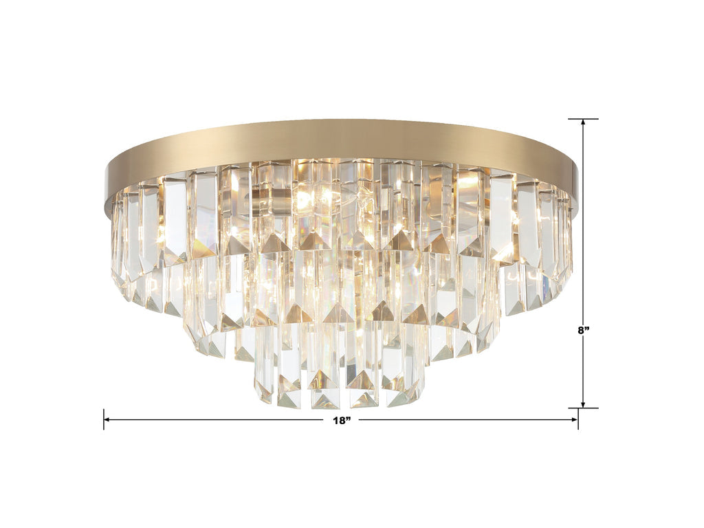 Haky 8 Light 18.00 inch Flush Mount