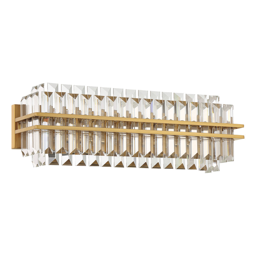 Haky Crystal 4 Light Bathroom Wall Sconce