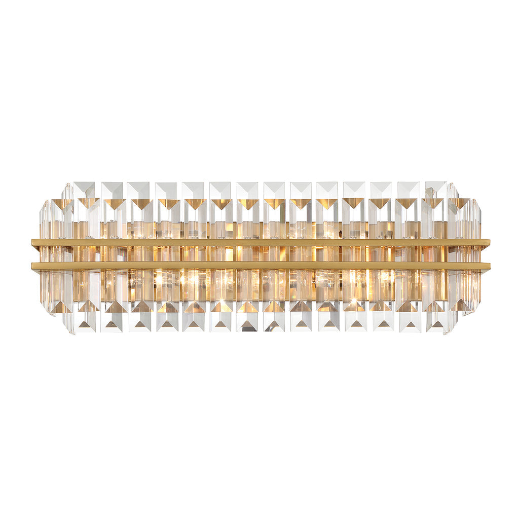 Haky Crystal 4 Light Bathroom Wall Sconce