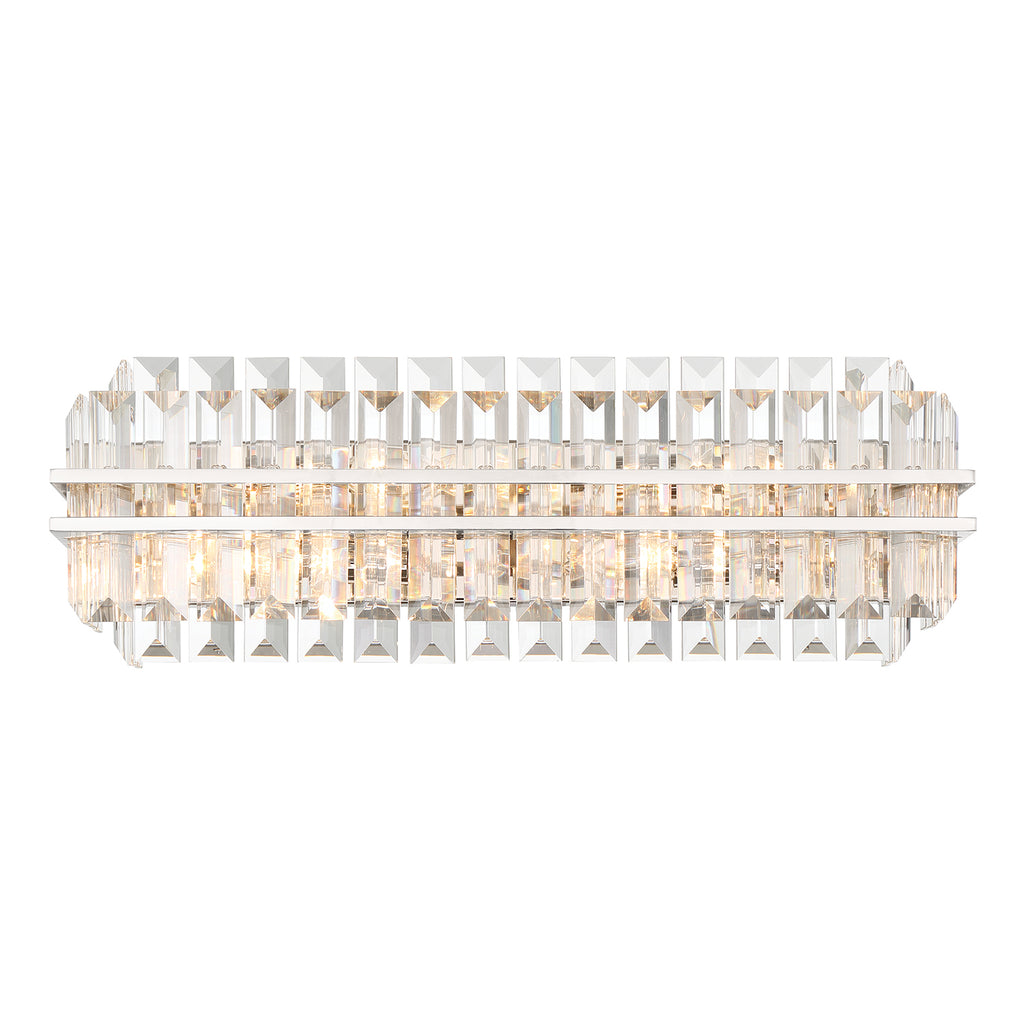 Haky Crystal 4 Light Bathroom Wall Sconce