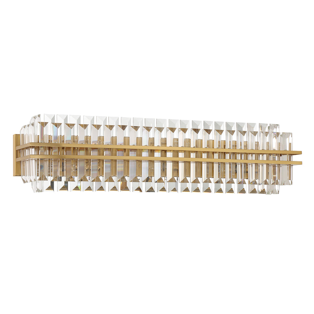 Haky Crystal 6 Light Bathroom Wall Sconce
