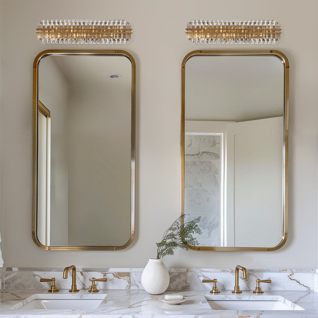 Haky Crystal 6 Light Bathroom Wall Sconce