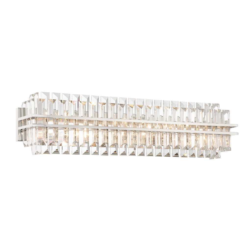 Haky Crystal 6 Light Bathroom Wall Sconce