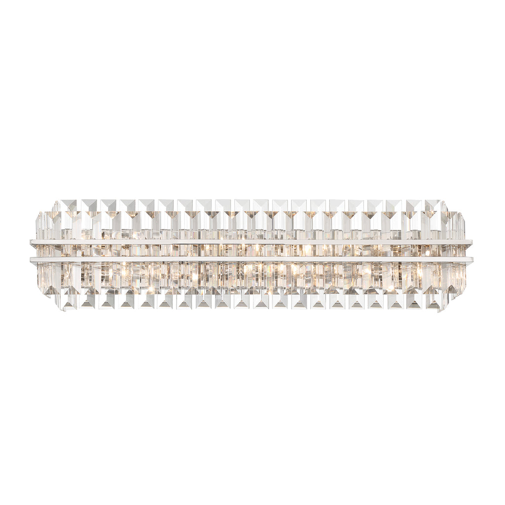 Haky Crystal 6 Light Bathroom Wall Sconce