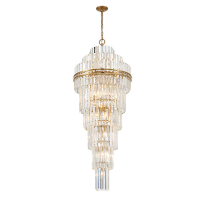 Haky Multi-Layer Crystal 31 Light Chandelier