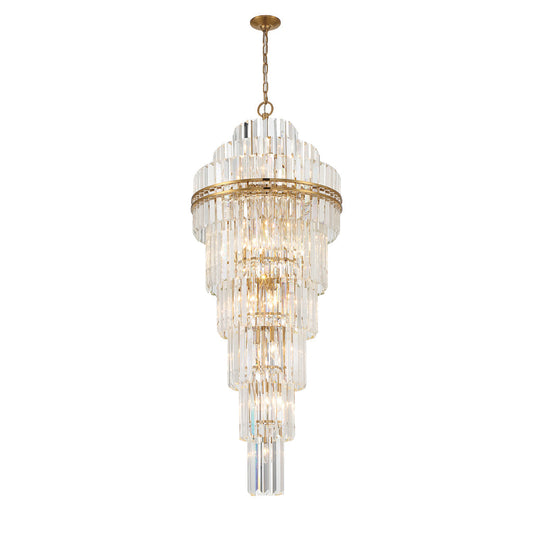 Haky Multi-Layer Crystal 31 Light Chandelier