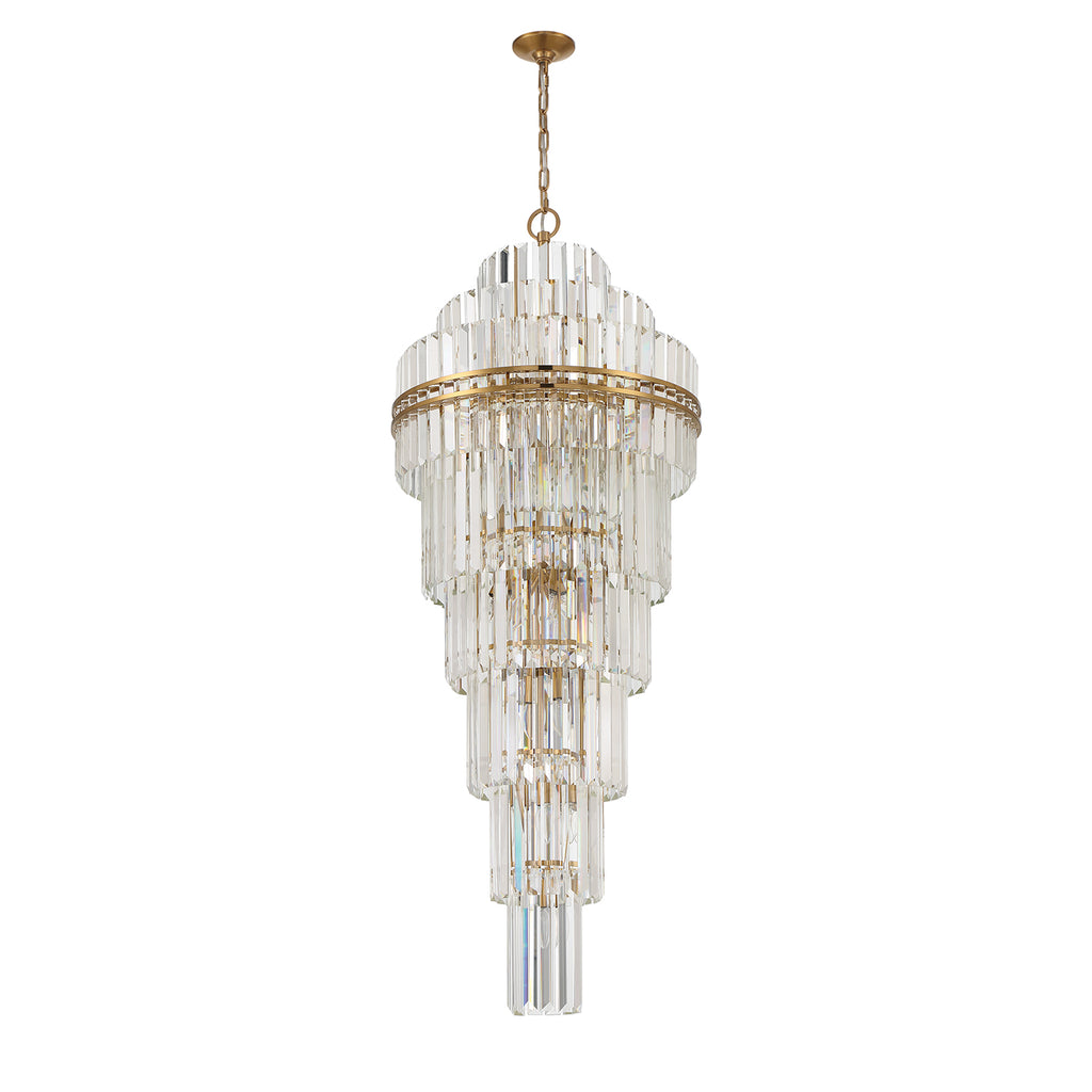 Haky Multi-Layer Crystal 31 Light Chandelier
