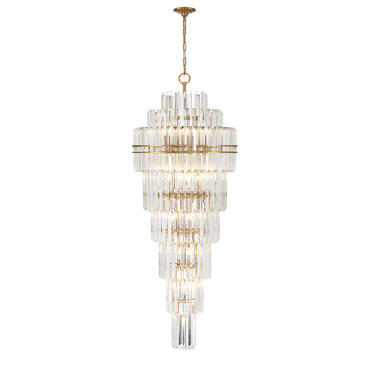 Haky Multi-Layer Crystal 31 Light Chandelier