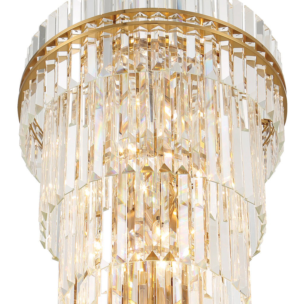 Haky Multi-Layer Crystal 31 Light Chandelier