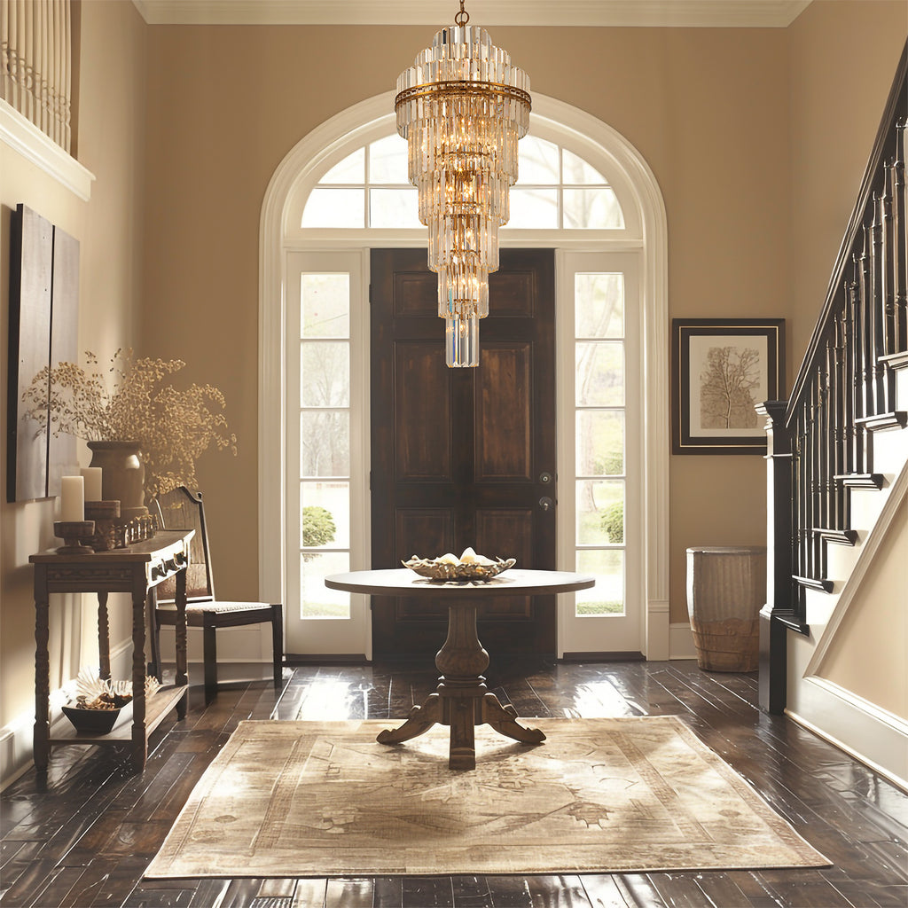 Haky Multi-Layer Crystal 31 Light Chandelier