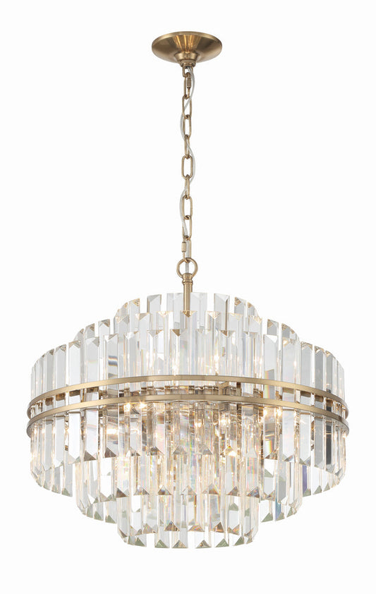 Haky Round Crystal 12 Light Chandelier