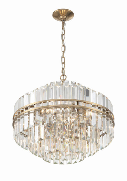 Haky Round Crystal 12 Light Chandelier