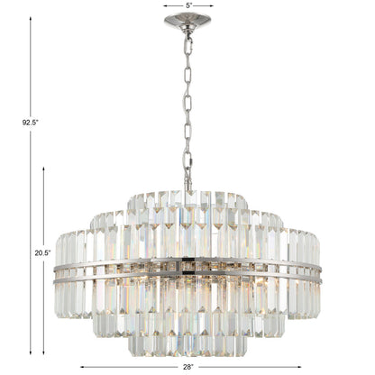 Haky Round Crystal 16 Light Chandelier