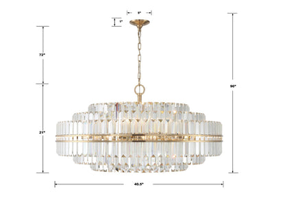 Haky Round Crystal 32 Light Chandelier