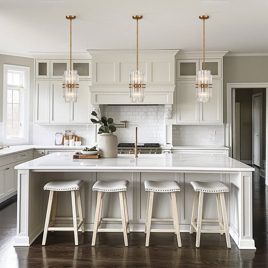 Haky Round Crystal 4 Light Chandelier