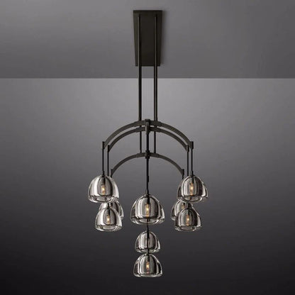 Hemispherical Linear Dining Room Chandelier 54''