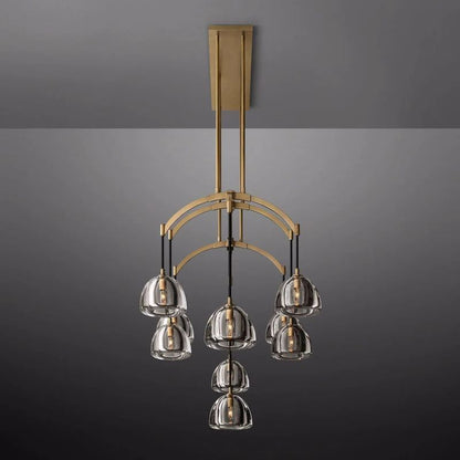 Hemispherical Linear Dining Room Chandelier 54''