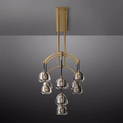 Hemispherical Linear Dining Room Chandelier 72''