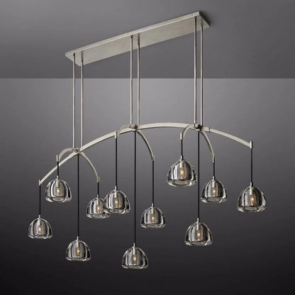 Hemispherical Linear Dining Room Chandelier 72''