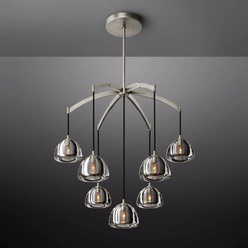 Hemispherical Round Chandelier 36'' For Living Room