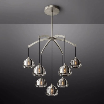 Hemispherical Round Chandelier 36'' For Living Room