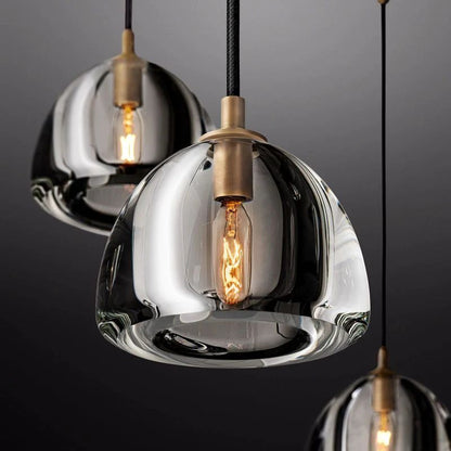 Hemispherical Round Chandelier 36'' For Living Room